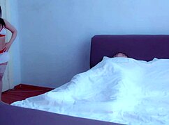 this perverted dude pisses on his lady's tits then rough ass fucks her sloppy with rimjob