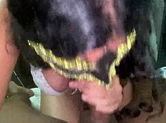 swallow neighbor's full cock deepthroat in early morning lingerie