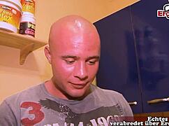 german neighbor milf pairs with athletic guy for steamy fitness casting fuck