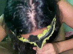 swallow neighbor's full cock deepthroat in early morning lingerie