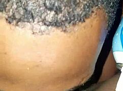 Black men dive tongues deep into juicy black pussy and big ass cheeks