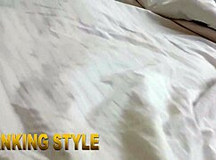 Big tits BBW amateur fucks fat pussy with huge cucumber