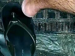 bruna silva teases old cuck in car with raw pussy pounding and creampie while he films humiliated