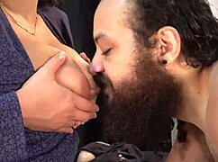 Horny With My Big Tits He Cums All Over Them We Lick It Up