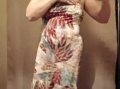 french slave striptease flashing tits sexy clothes ripped bdsm tease