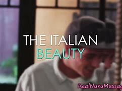 Busty Asian Masseuse Titty Fucks and Handjobs Thick Cock