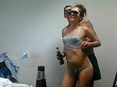  Sucking massive monster cock drives her wild with horny deepthroat passion