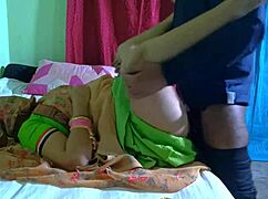 Sultry Desi Babe Seduces Brother-in-Law for Bed Foreplay Fuck