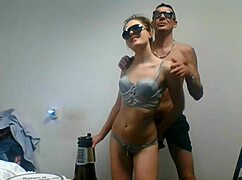  Sucking massive monster cock drives her wild with horny deepthroat passion