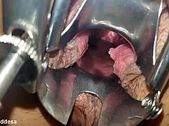 SPECULUM STRETCHES PUSSY WIDE OPEN Close-Up Gyno Exam!