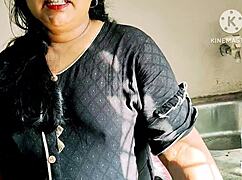 Desi Wife Bent Over Kitchen Counter Takes Neighbor's Monster Cock Hardcore Doggystyle