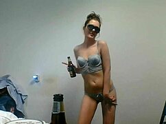  Sucking massive monster cock drives her wild with horny deepthroat passion