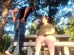 Stranger in Park Pulls Out Cock for Eager Suck and Creampie Fuck