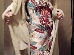 french slave striptease flashing tits sexy clothes ripped bdsm tease