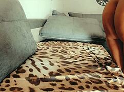 whoa sexy milf spreads her juicy ass wide then rides dildo reverse cowgirl wild