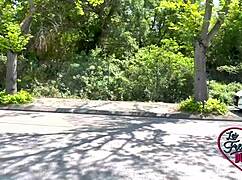 leila 18yo dildos her slutty hole before hard fucking