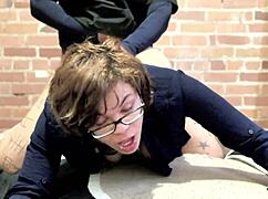 damn this former ghetto gagger bends over for deep doggystyle pounding