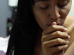 colombian stepsister skinny latina teen gives rough pov face fucking blowjob on monster cock