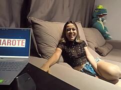 irma the mini slut from floripa nailed the sofa test 😈 sucked rode and squirted!