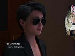 whoa busty milf chokes hard on huge dildo in golden boy cosplay game 😩💦