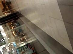 candid voyeur catches old black shop ass folding perfectly