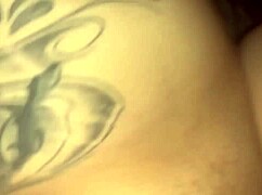 her wet pussy glistens under the lights ready for action