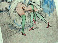 lost in vintage erotic art's timeless sensual whispers and shadows