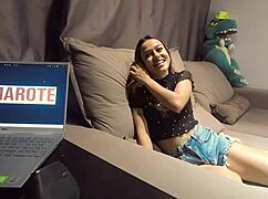 irma the mini slut from floripa nailed the sofa test 😈 sucked rode and squirted!