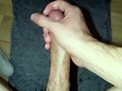 Huge Cock Bursts in Young Amateur's Solo Cumshot