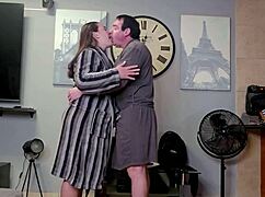 Chubby Slut Spreads Puffy Pussy Wide For Deep Creampie Pounding