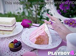 hey, watch this beautiful big tits blonde milf strip her curvy body from hot lingerie outdoors