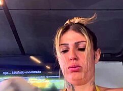 tanned gym girls in see through bikinis train at copacabana beach with wet pussies exposed