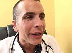 Fucking Milf Doctor in Hospital Office, Her Moans Echo as Patient Pounds to Orgasm Quickie 