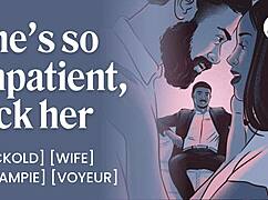 imagine your wife moaning as friend stretches her wet pussy with monster cock while you watch