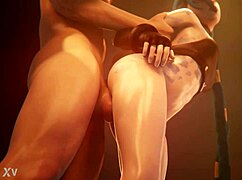 Jinx Bent Over Taking Deep Doggystyle Thrusts