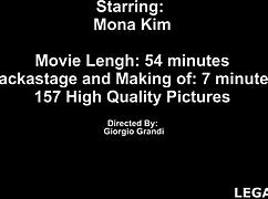 mona kim takes brutal dp creampie with gapes and swallow