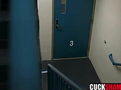 ever wonder why your cuck husband peeps while i suck off my lover's huge cock in our bed?