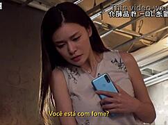 Beggar nails cheating wife Mary Tachibana in legendado action