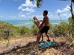 brazilian beach anal with big tits latina slut