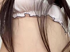 Begging for your hot cum to fill my tight panties-covered pussy right now!