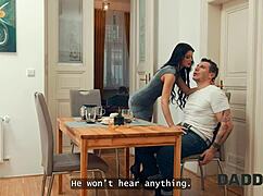 daddy4k hot gf sneaks pussy fuck while i watch tv clueless