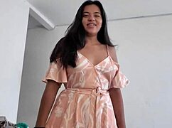 Colombian Latina Pornstar Fucks Friend POV Before Her Work Shift