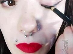 Backstage Tease With Hot Brunette Girlfriend's Subtle Allure