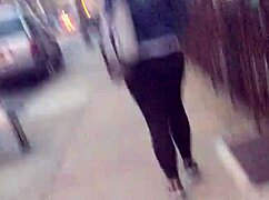 Short Girl's Phat Ass Bounces in Candid Hidden Cam