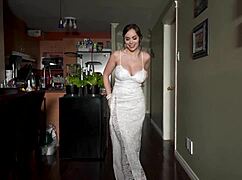 do you wanna slide inside this bride's tight dress? subscribe to vip for jerk off fun now! 👰💦🍆