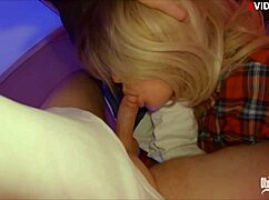 Blonde Stepmom's Juicy Tight Pussy Craves Big Cock Son's Intense Ramming