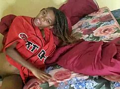 a skinny tattooed cutie spreads her shaved tight wet pussy wide open for the camera