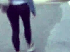 Short Girl's Phat Ass Bounces in Candid Hidden Cam