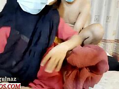 Indian Muslim Girl in Hijab with Boyfriend Hindi Audio