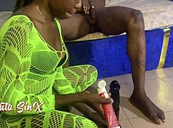 Vera handles my thick dick plus her vibrating toy perfectly